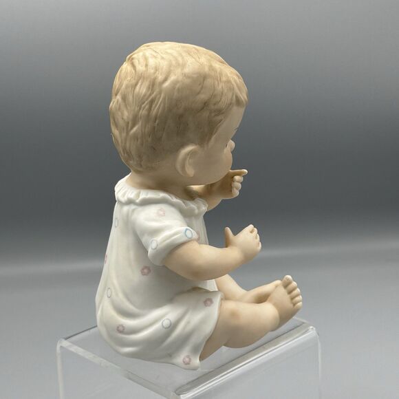 1982 Piano Baby Boy The Christopher Collection Lefton China 03269 Handpainted 6" - Picture 2 of 7